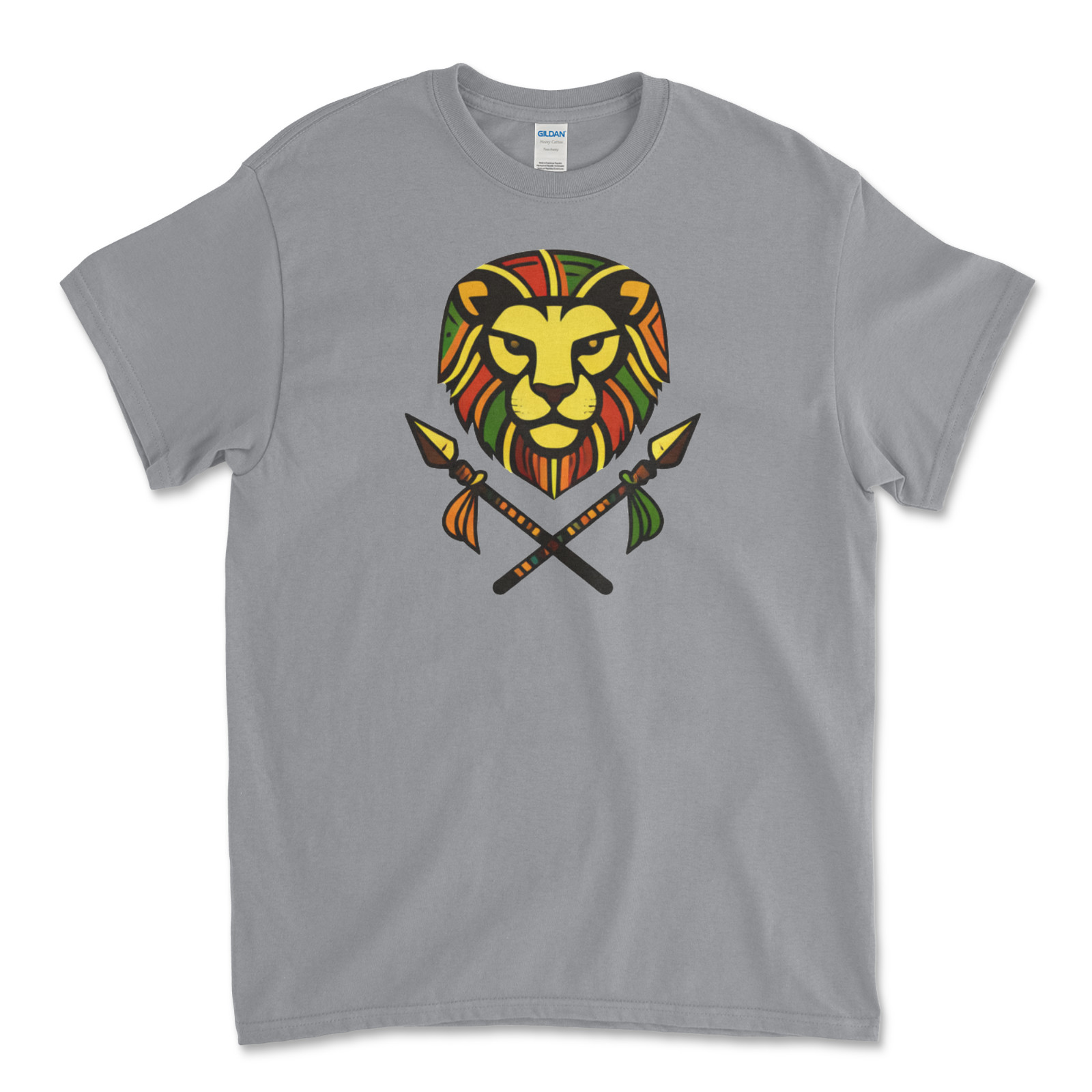 Custom T-Shirt African Lion/ Unisex Soft Style T-Shirts, Gildan Heavy- Cotton