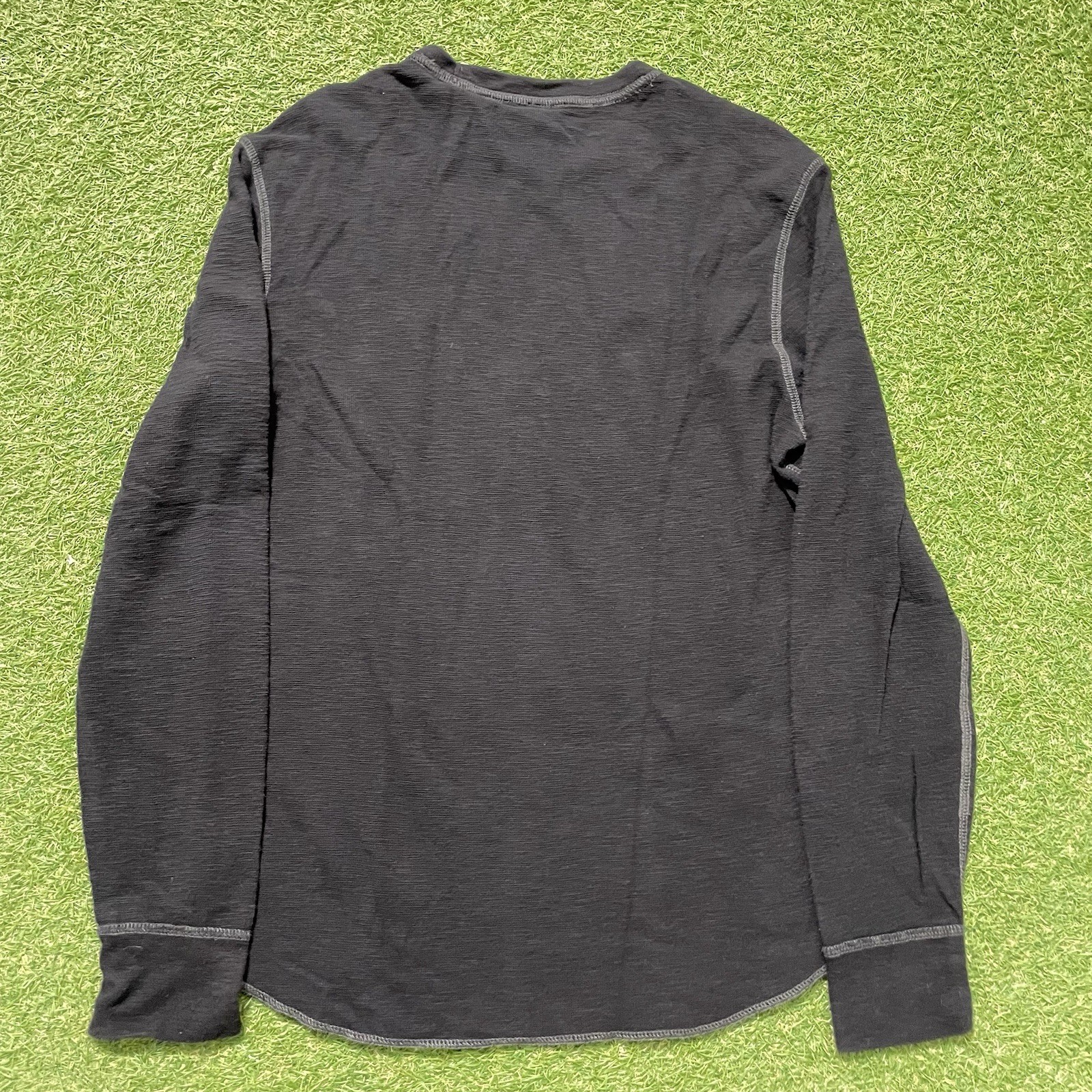American Eagle Outfitters Heritage Shirt Mens M Gray Cotton Thermal Classic Fit