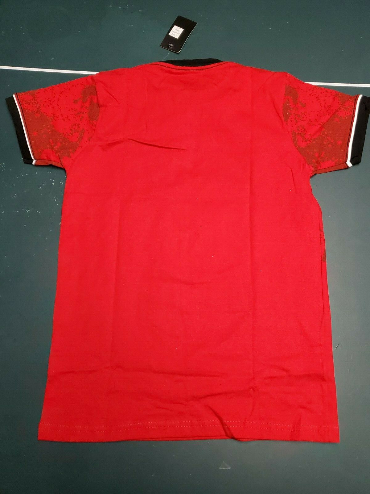 Men’s Bucheli Slim Fit Red Cotton/Lycra Stretch Fashion Tee Free Ship