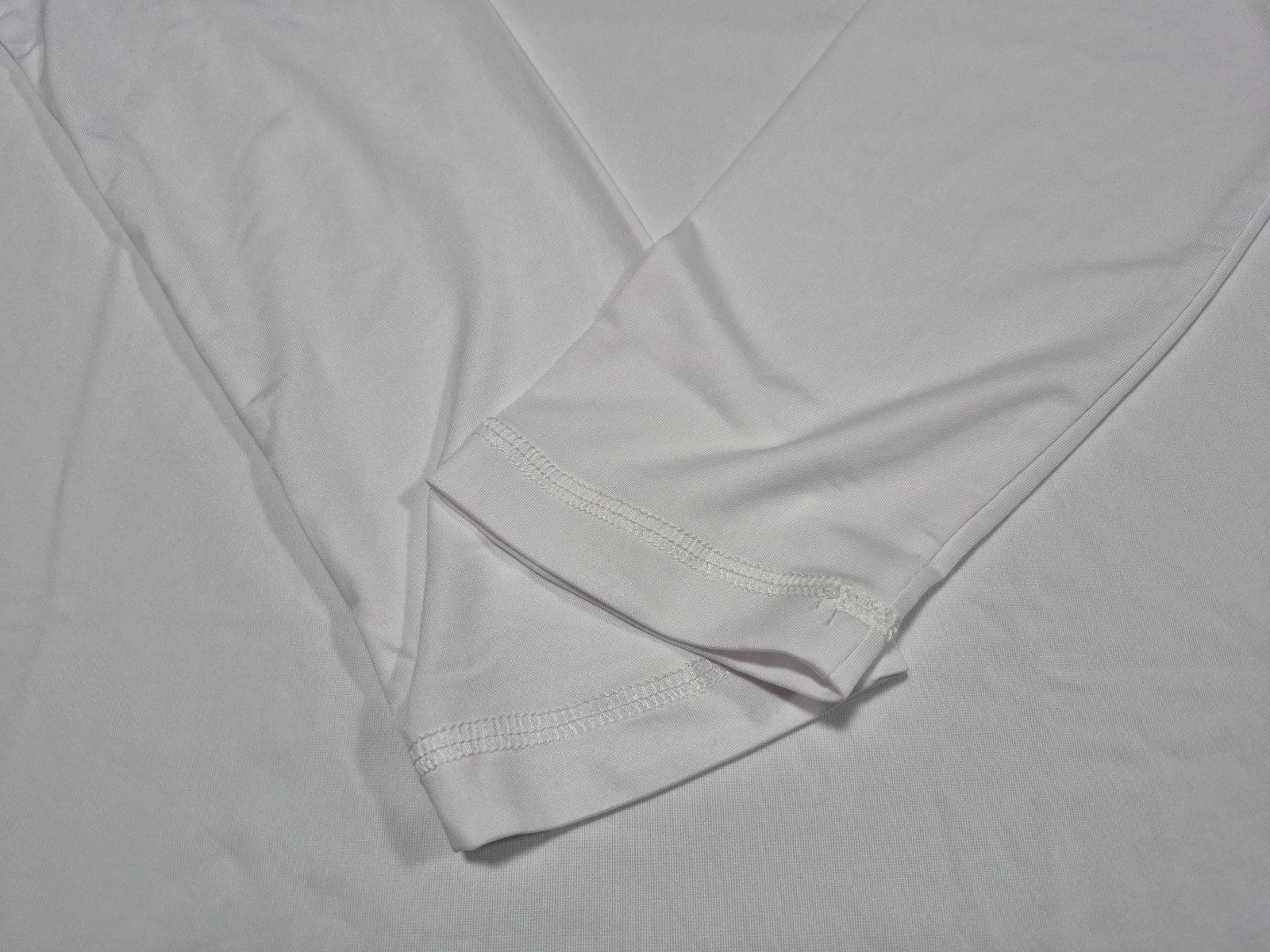 Hurley Mens Double Palm LS Polyester Summer Sunshirt White SZ Medium