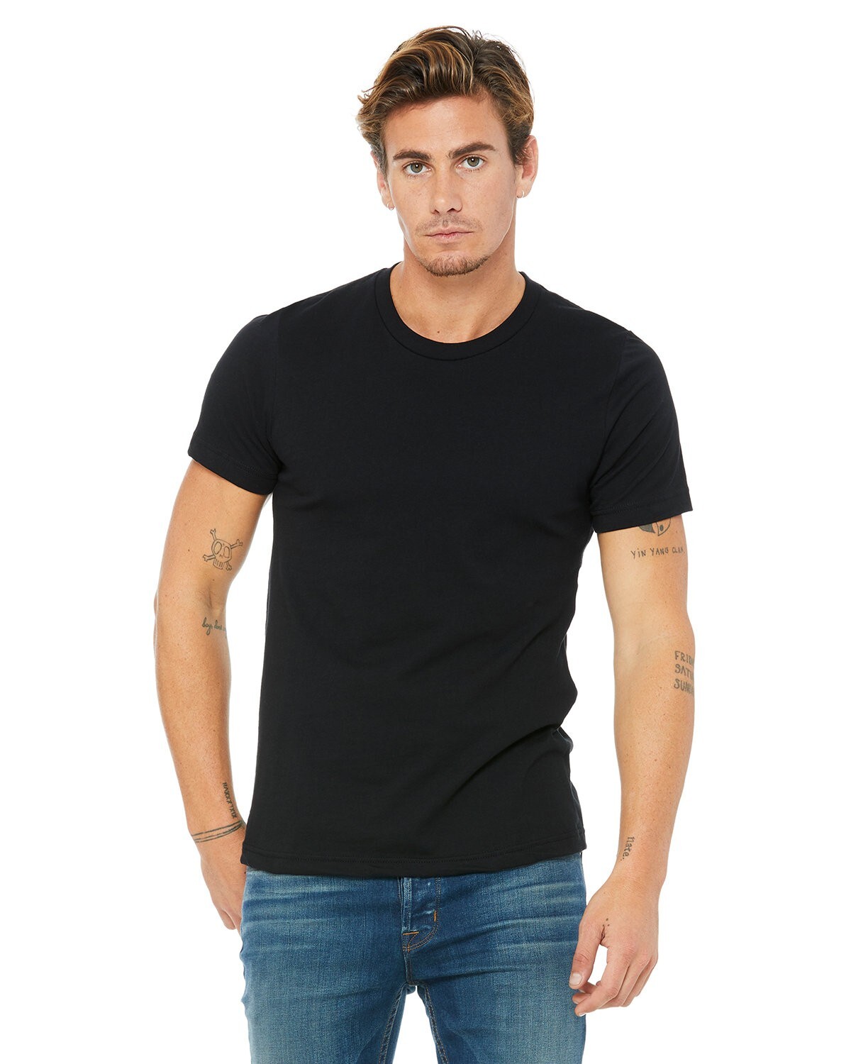 Bella + Canvas 3001C 4XL Black Cotton Jersey Tee Unisex Tshirt For Men and Women