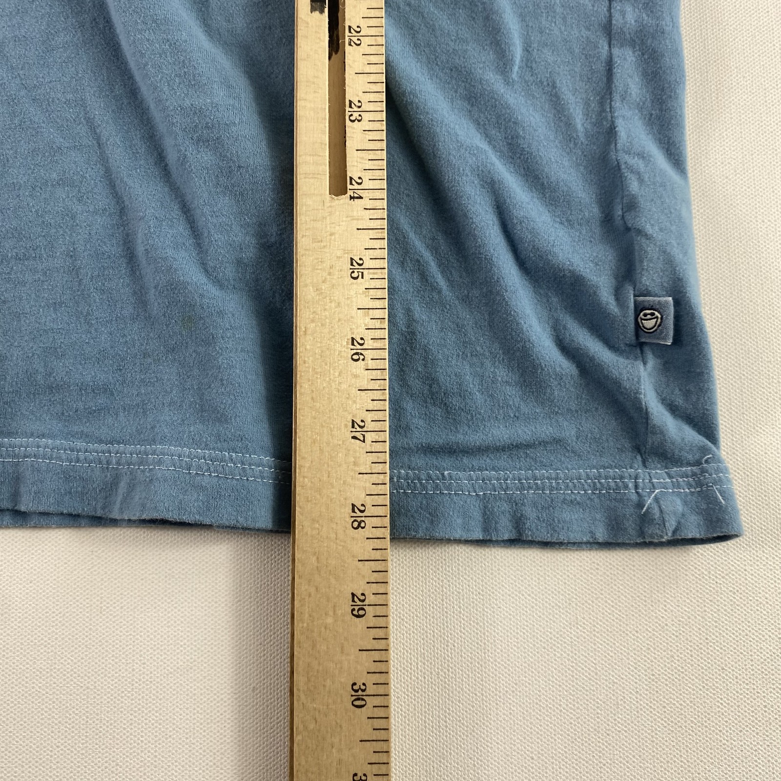 Life Is Good Shirt Mens 2XL Blue 94 Distressed Graphic Tee Made In Peru Cotton