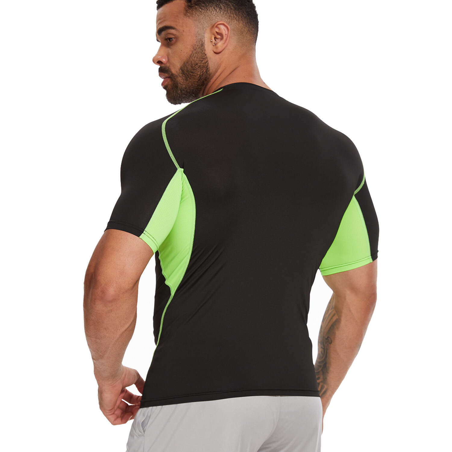 Men’s Compression Short Sleeve Sports Running Shirts Fitness Quick Dry T-shirt