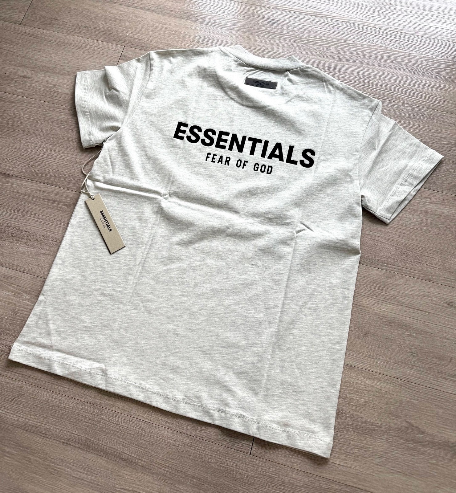 Essentials Fear of God S22 T-Shirt Light Oatmeal Size L
