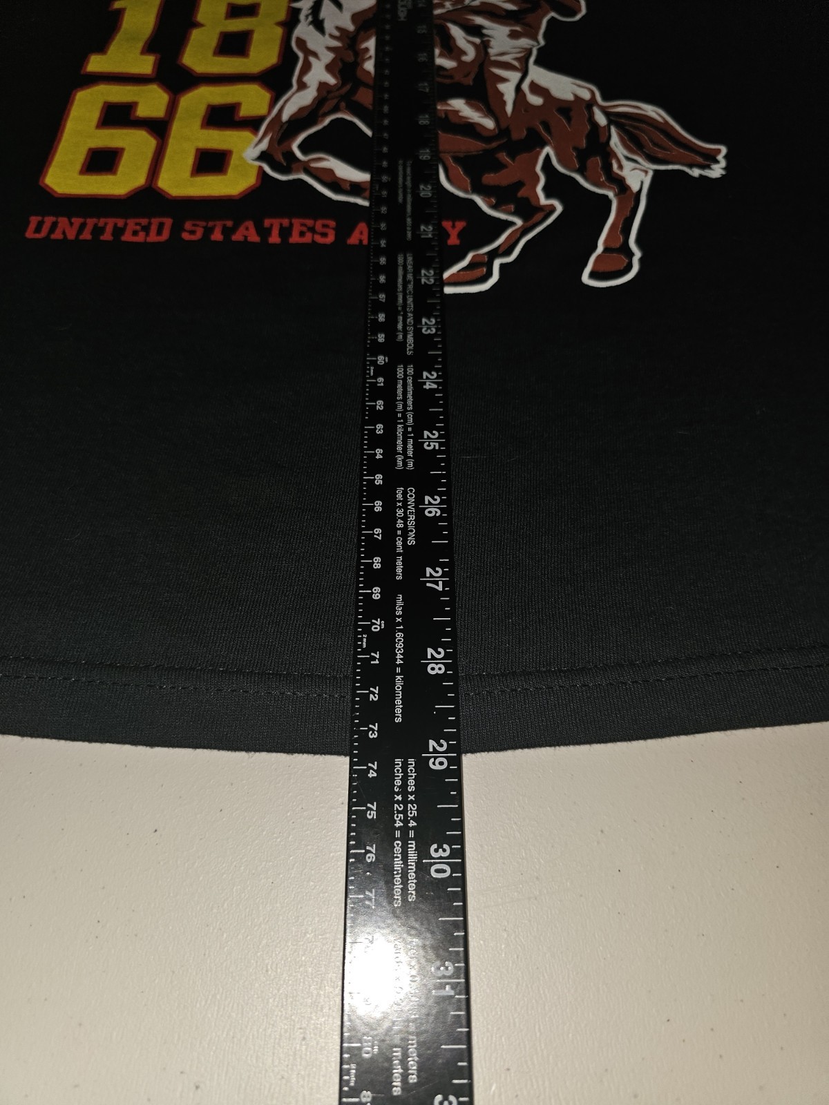 Buffalo Soldiers MC Large Mens Black Double-sided Graphic Logo Tshirt