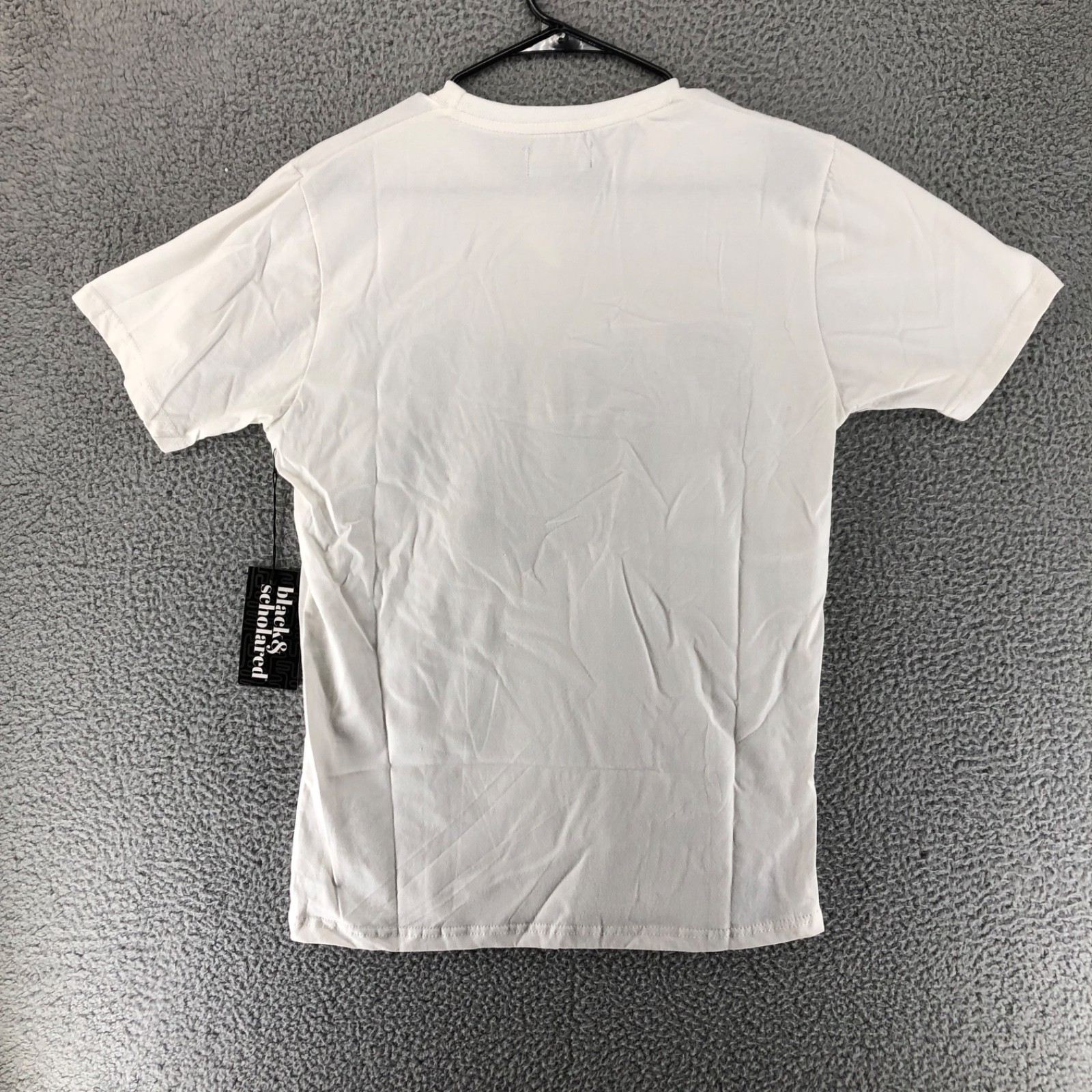 Black & Scholared Men’s Size S Shirt Black and White Educated Black Grad