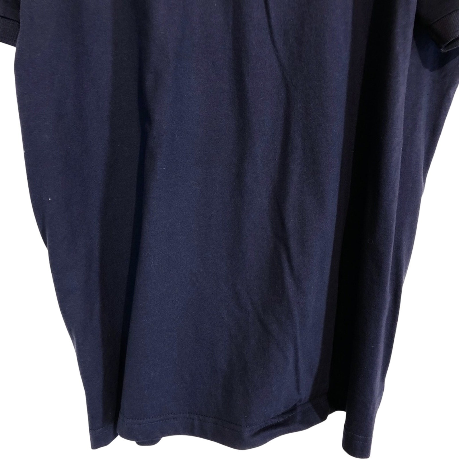 SLAZENGER Navy V-Neck Shirt Cotton Short Sleeve XL