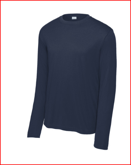 New Sport-Tek® Long Sleeve PosiCharge® Competitor™ Tee Navy Blue XL