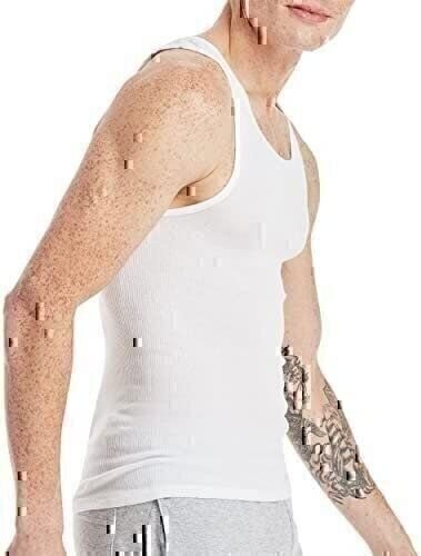 Hanes Men’s Tanks A-Shirts 6-Pack Cotton Tagless Soft Breathable Slightly Imperf