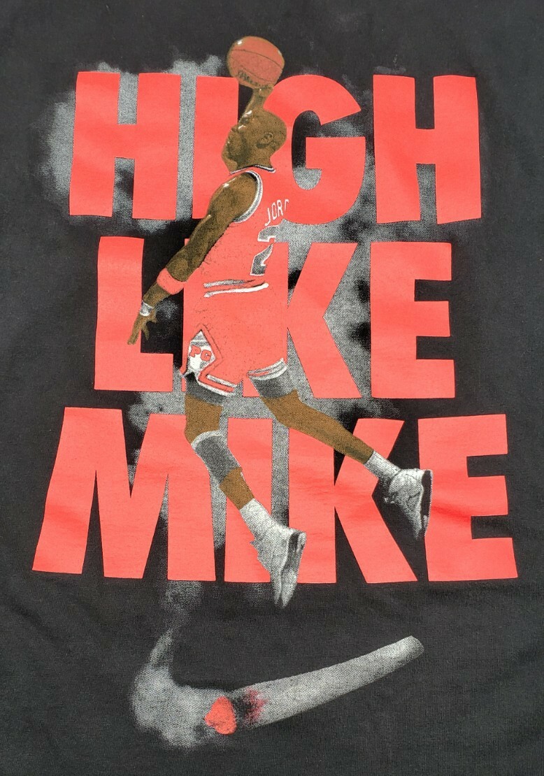 Vtg HIGH LIKE MIKE Shirt 5XL Graphic Print Michael Jordan Planet Of The Grapes