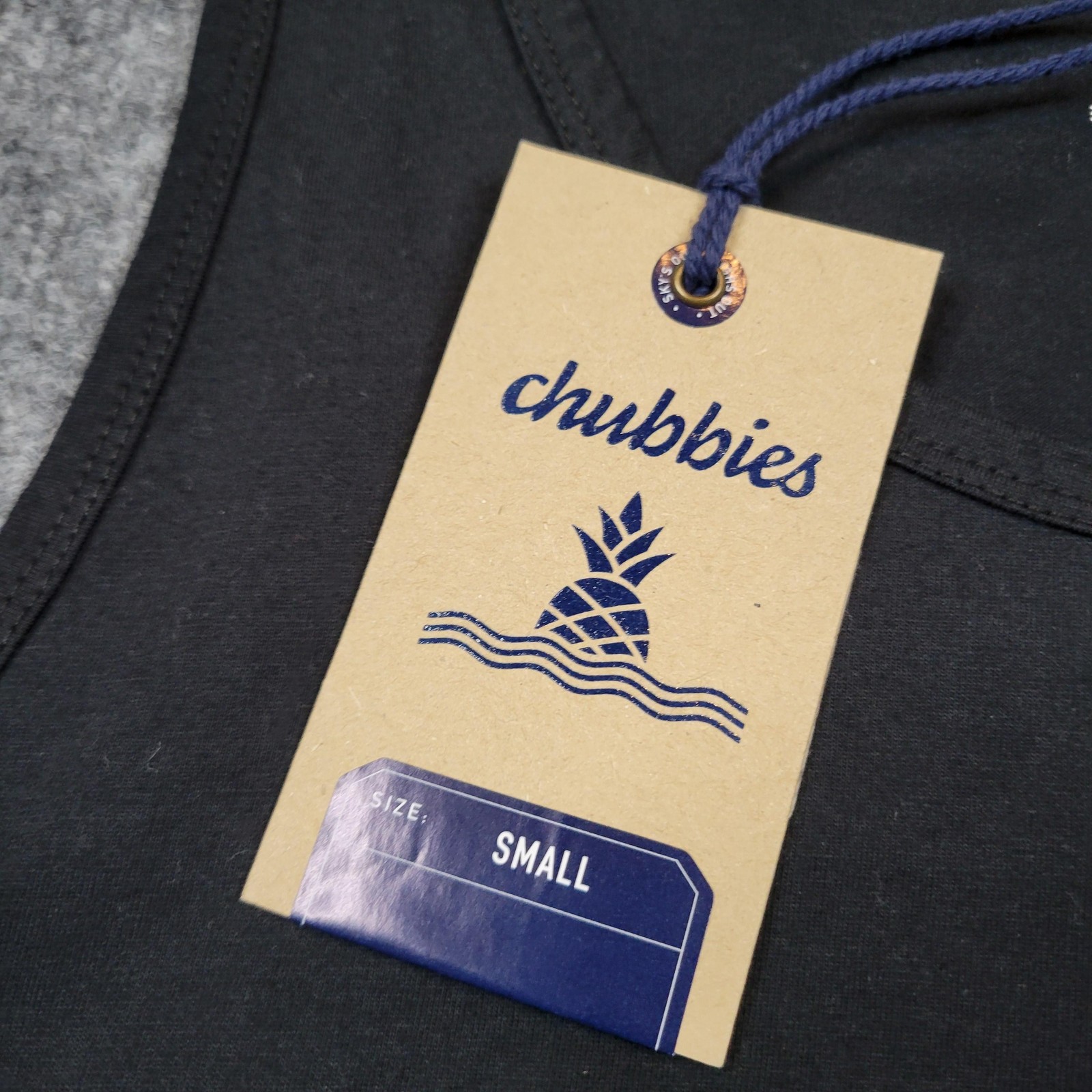 Chubbies Shirt Mens Small Black Neon Dream Tank Top Tropical Beach Graphic Tee