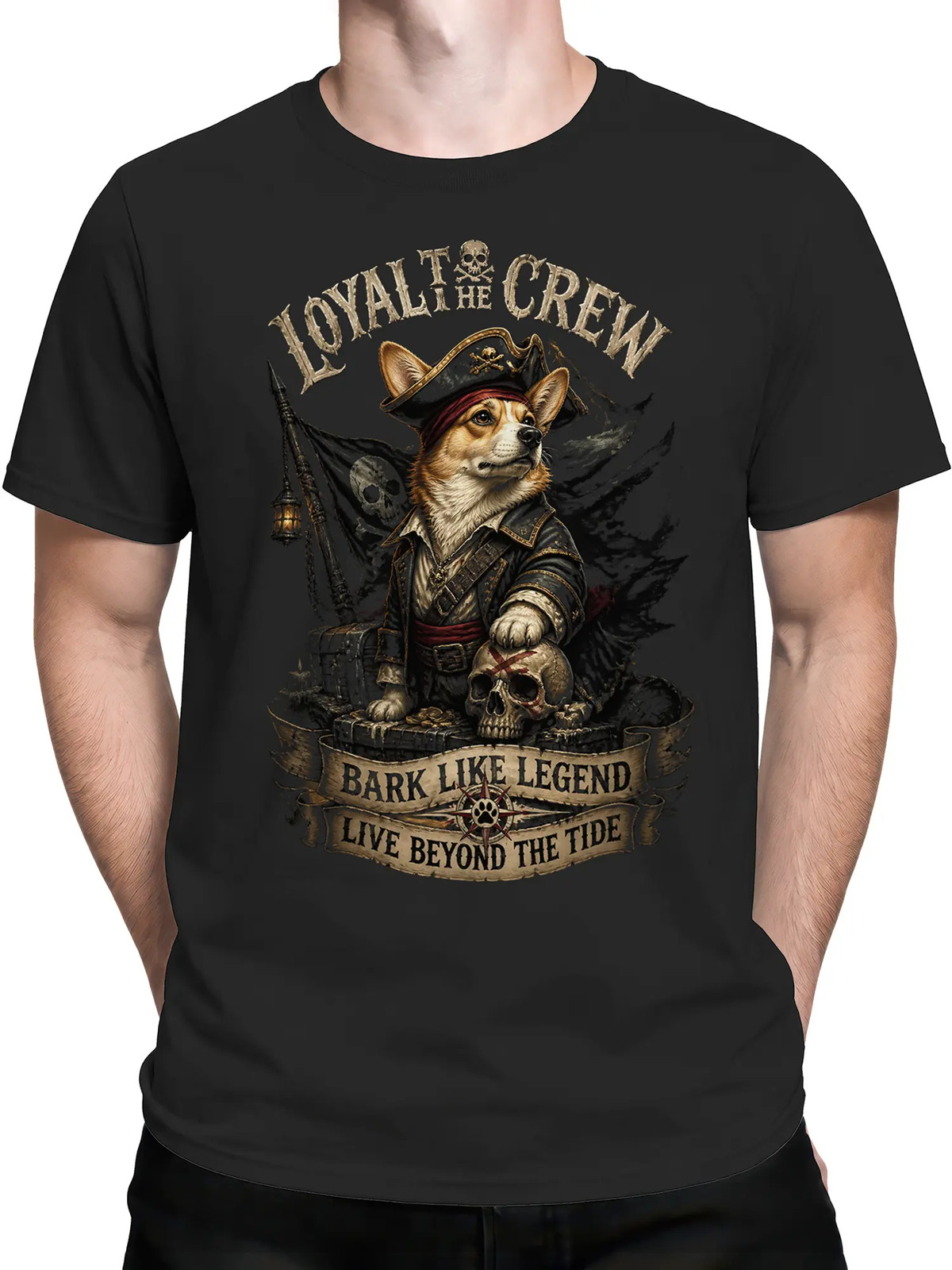 Pirate Legend Corgi T-Shirt | Unisex