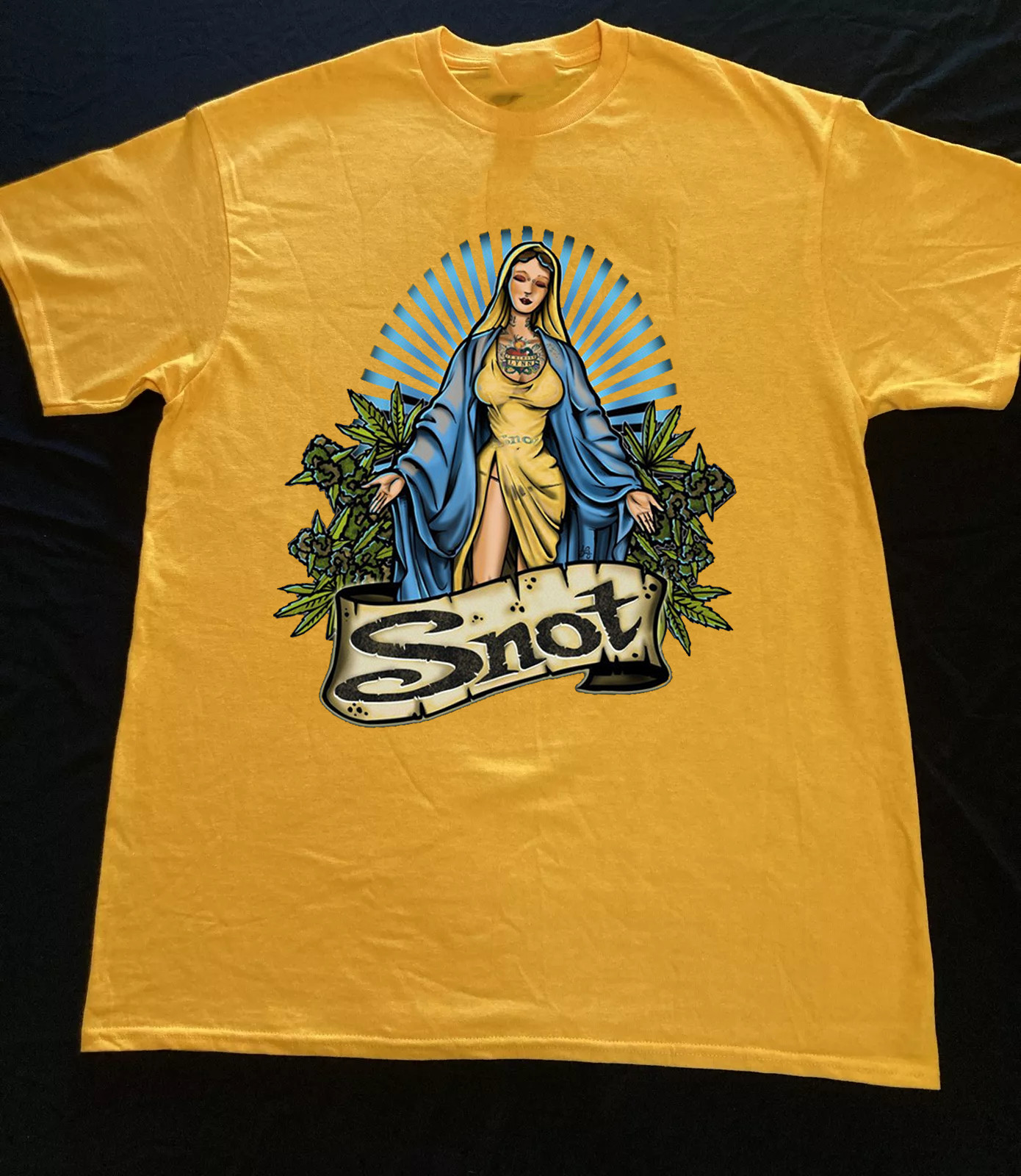 Snot Band Gift For Fans Cotton Yellow T SHIRT All Size S To 5XL