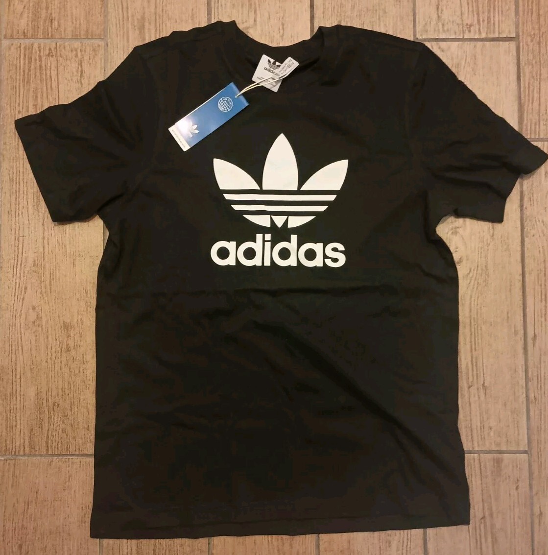 Adidas Trefoil T-Shirt IA4815 Black/White Men’s Size Large