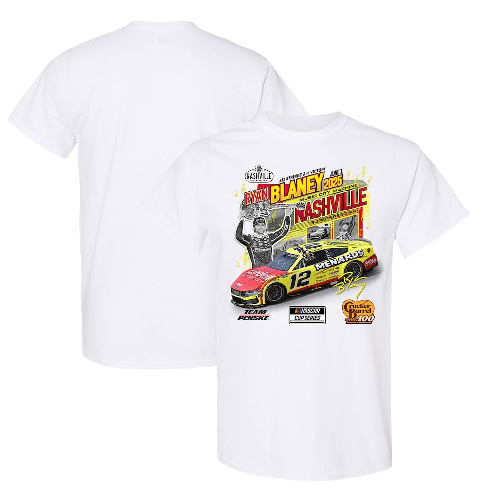 Ryan Blaney Race Winner Cracker Barrel 400 Racing T Shirt Fan Tee