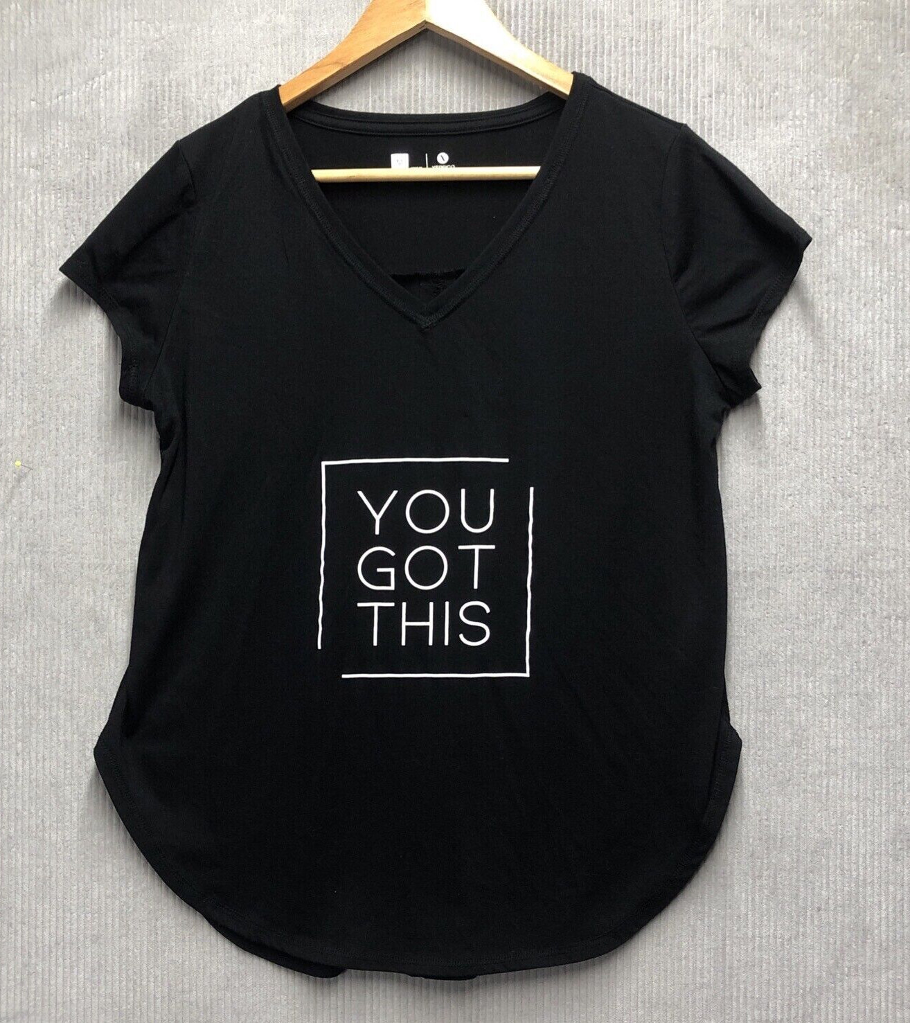 Xersion Tee Shirt Size M Black You Got This Short Sleeve Soft Feel Athletic