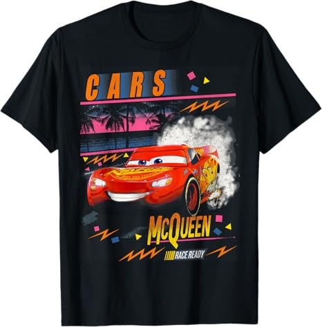 Disney Cars Lightning McQueen Palm Tree Su T-Shirt Size S – 5XL Gift For Friends