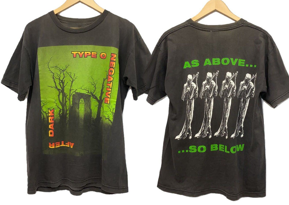 2 Sides TYPE O NEGATIVE As Above..So below Black S-5XL Shirt Reprint BS570