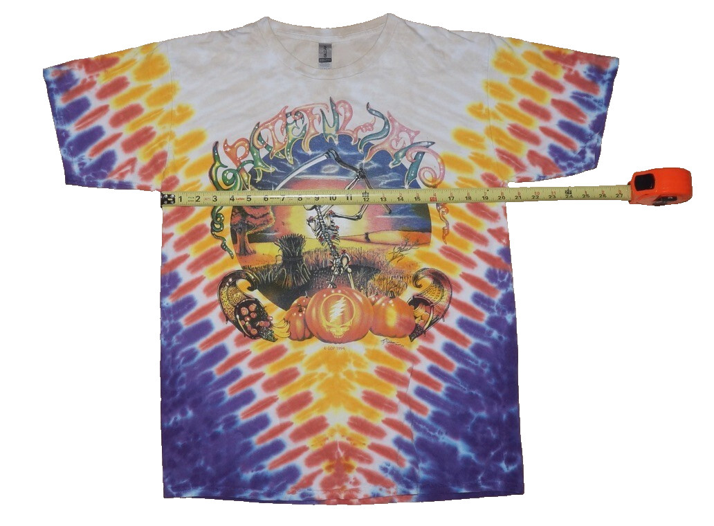 1994 Vintage GRATEFUL DEAD FALL TOUR Tie-Dye 100% Ultra Cotton T-Shirt LARGE