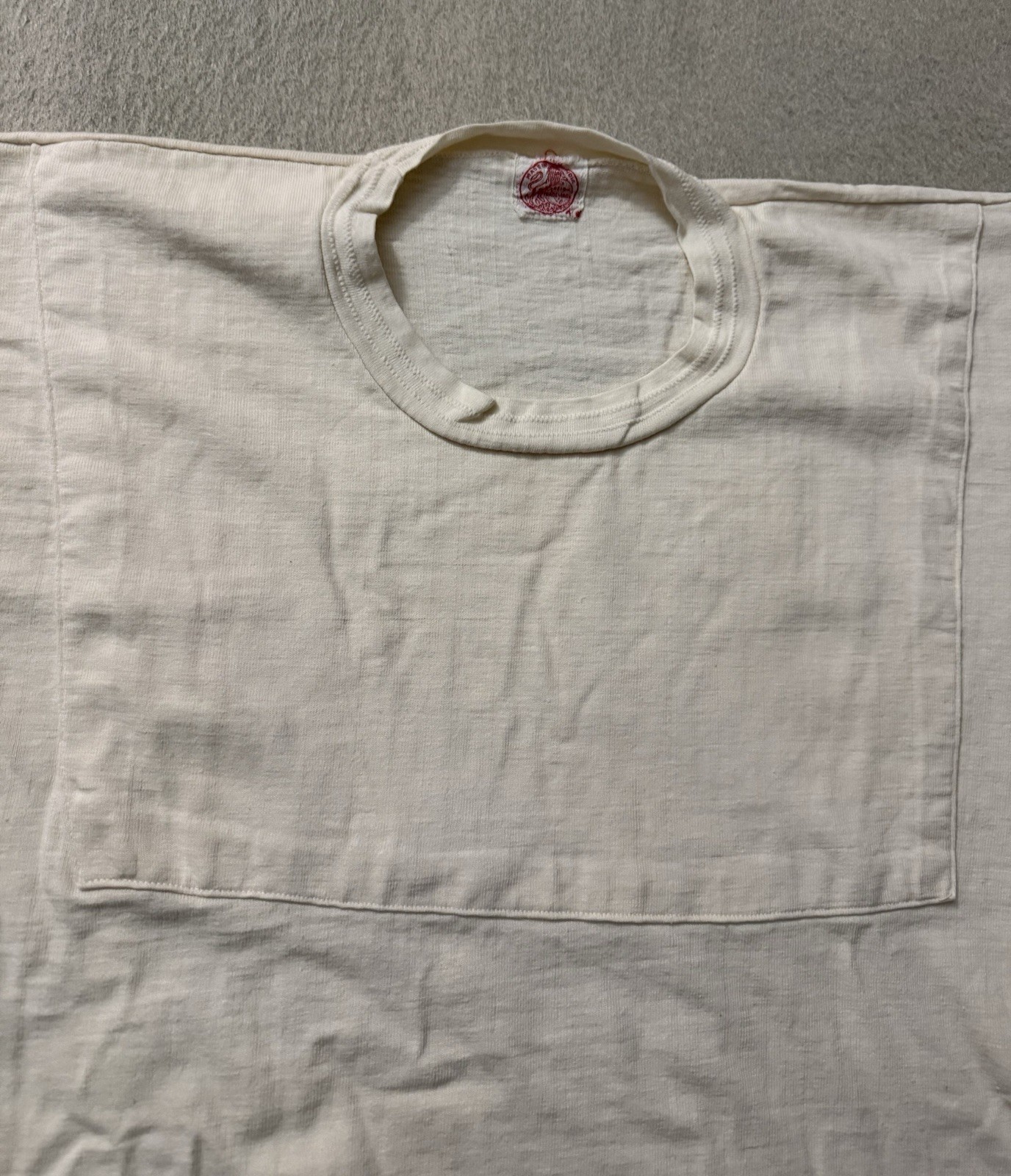 Vintage 30s 40s Paneled White Blank Tee Jersey All 100% Cotton 20×29.5 Very Rare