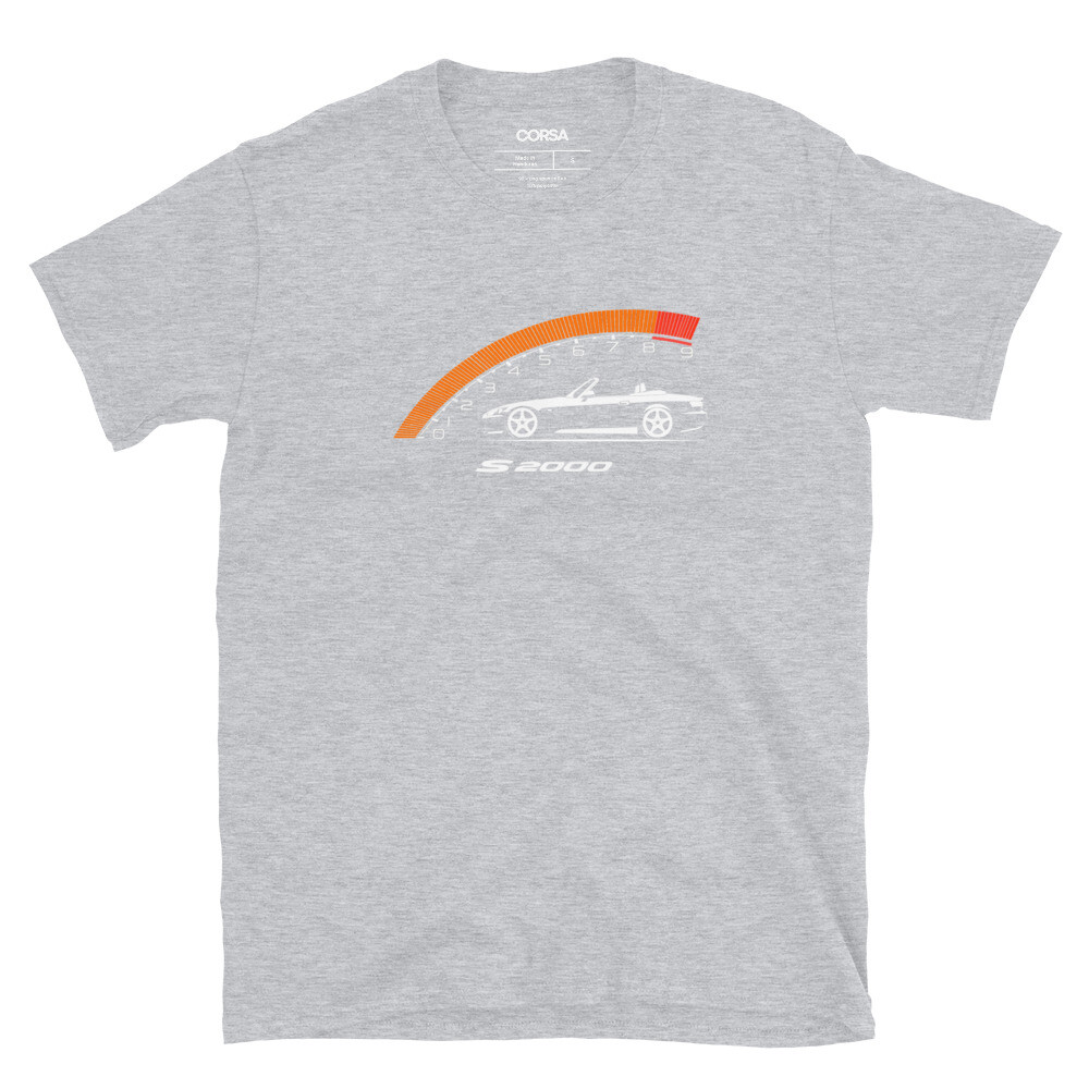 Honda s2000 Ap2 8K RPM Cluster Silhouette Men’s T-Shirt