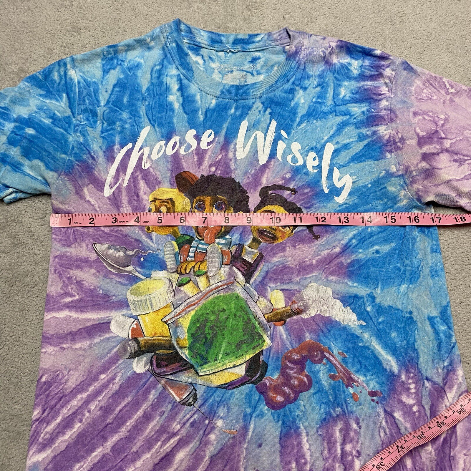 Dreamville J Cole Shirt Size Small Tie Dye KOD Choose Wisely Hip Hop