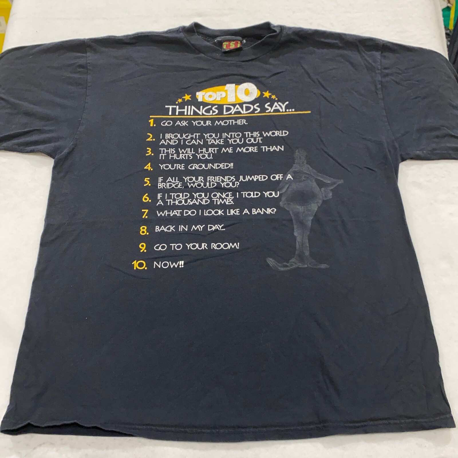 vintage 90s TOP 10 THINGS DADS SAY T-Shirt XL/2XL dad old joke funny soft