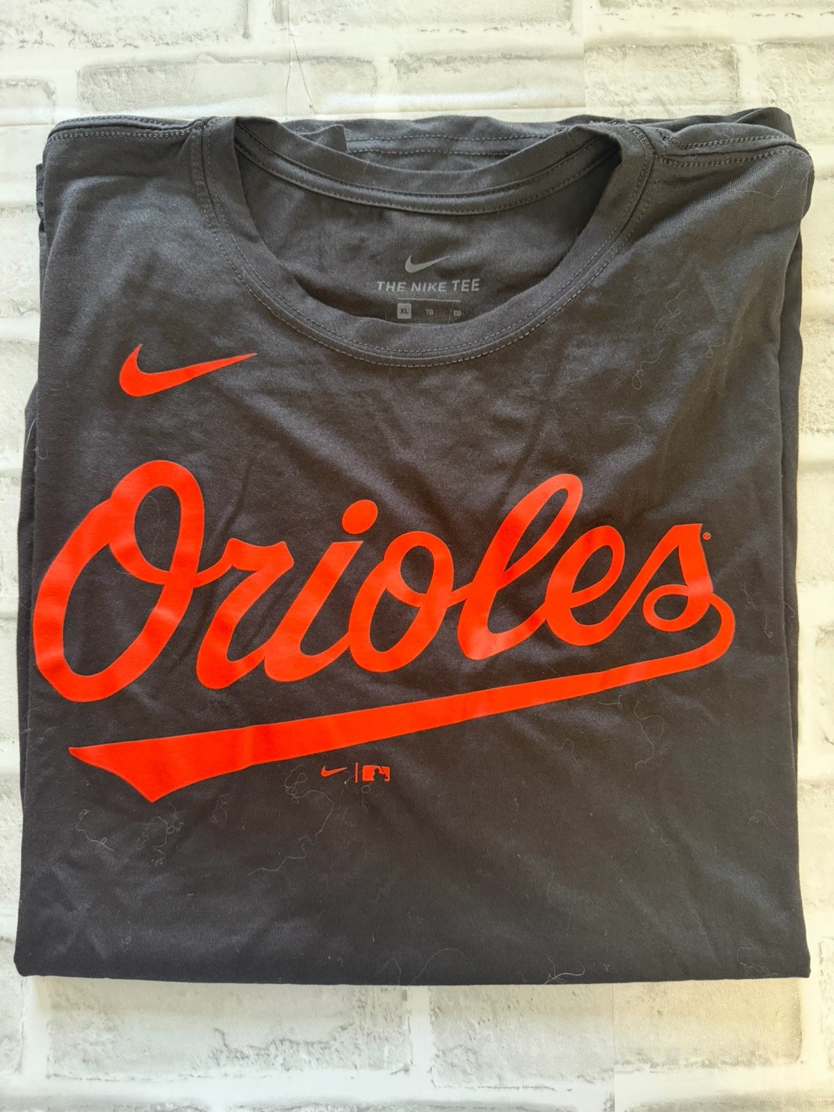 Nike Dri-FIT Mens Orioles T-Shirt Size XL Black MLB Baseball Graphic Athletic