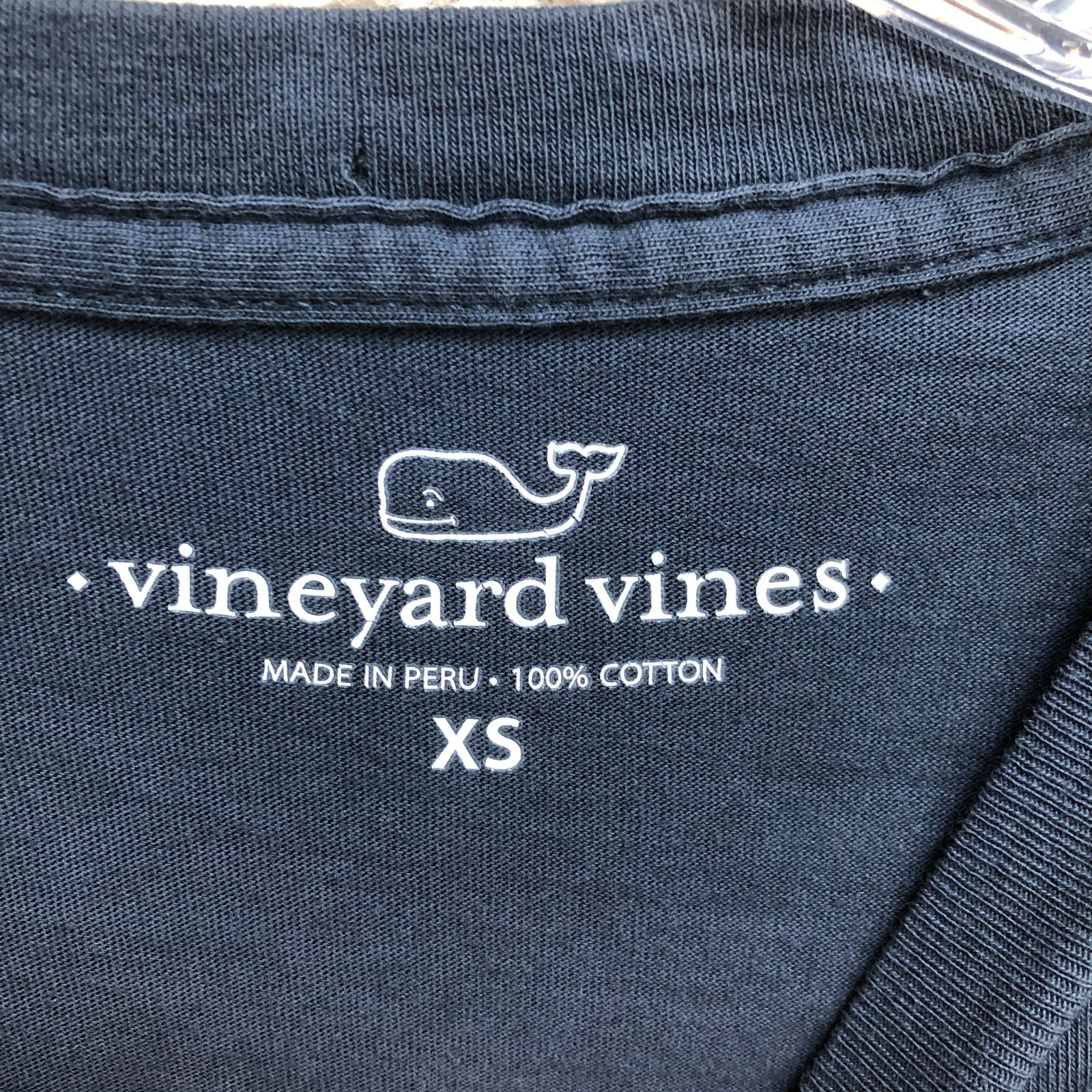 Vineyard Vines Shirt Extra Small Mens Blue Merry Christmas Crewneck Pullover XS