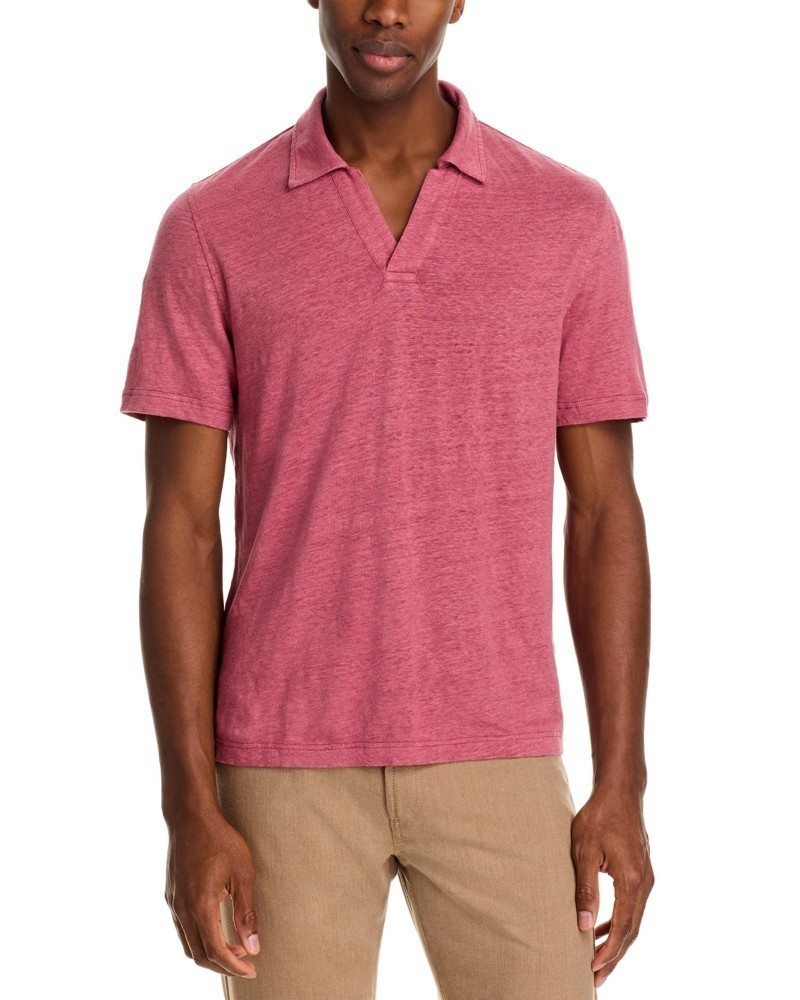 NEW BLOOMINGDALE’S Mens XL Fire Island Red 100% Linen Short-Sleeve T-Shirt Tee