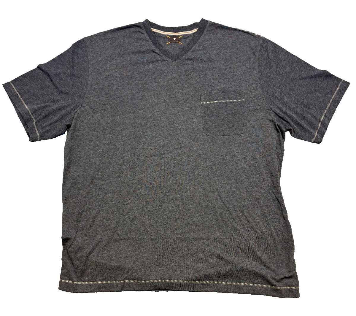 $95 New LEFT COAST TEE SHIRT Cotton Polyester Men’s 2XL XXL Charcoal V-NECK