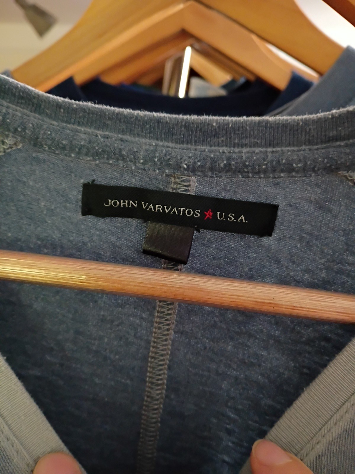 John Varvatos USA Designer Simple Basic Tee Size L