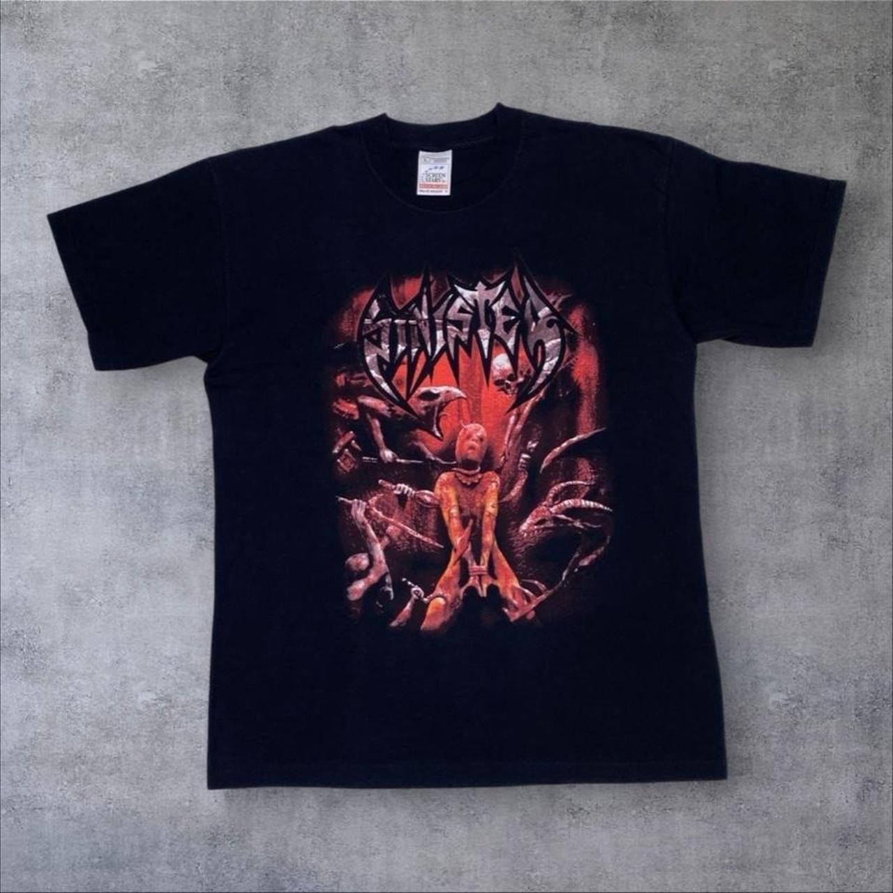 Screen Stars (2001) Sinister “I Witness, I Lie ” Death Metal Band T-Shirt Large