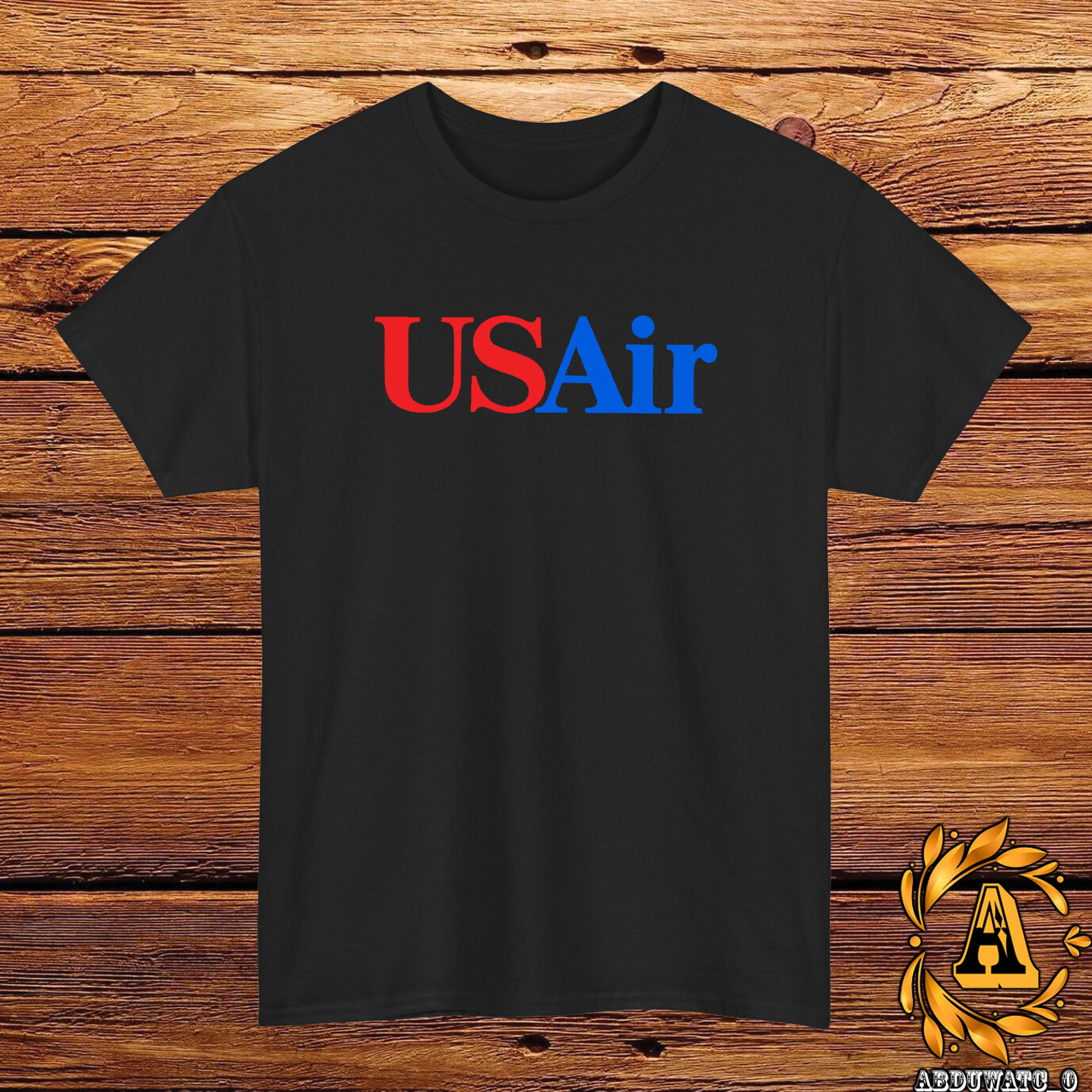 USAir Retro Logo T-Shirt Black/Grey/White/Navy/Red/Light Blue