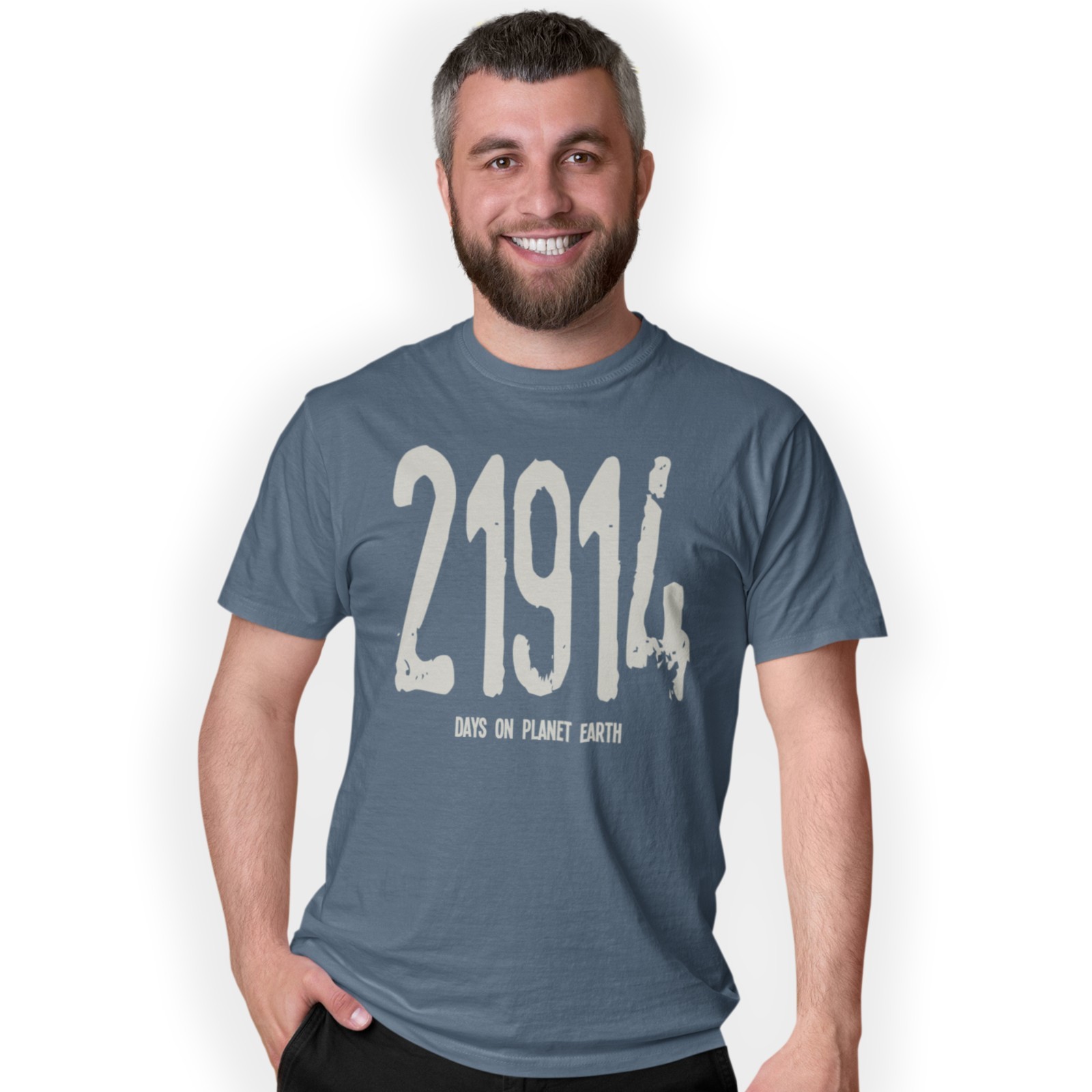 21914 Days on Planet Earth 60th Birthday Hand Printed T-Shirt Gift Size S-5XL