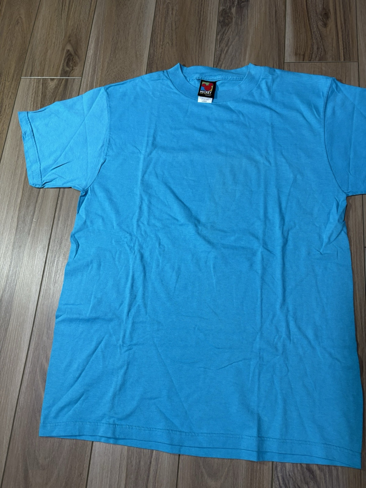 Vintage 90s Disney Mickey Unlimited Vintage Blank Blue Shirt Blue Size L