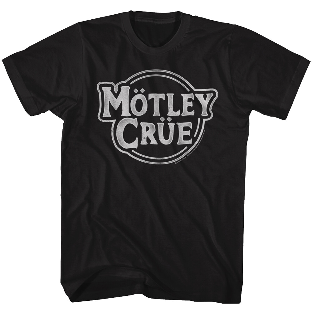 Motley Crue Big Letter Band Name Logo Men’s T Shirt Heavy Metal
