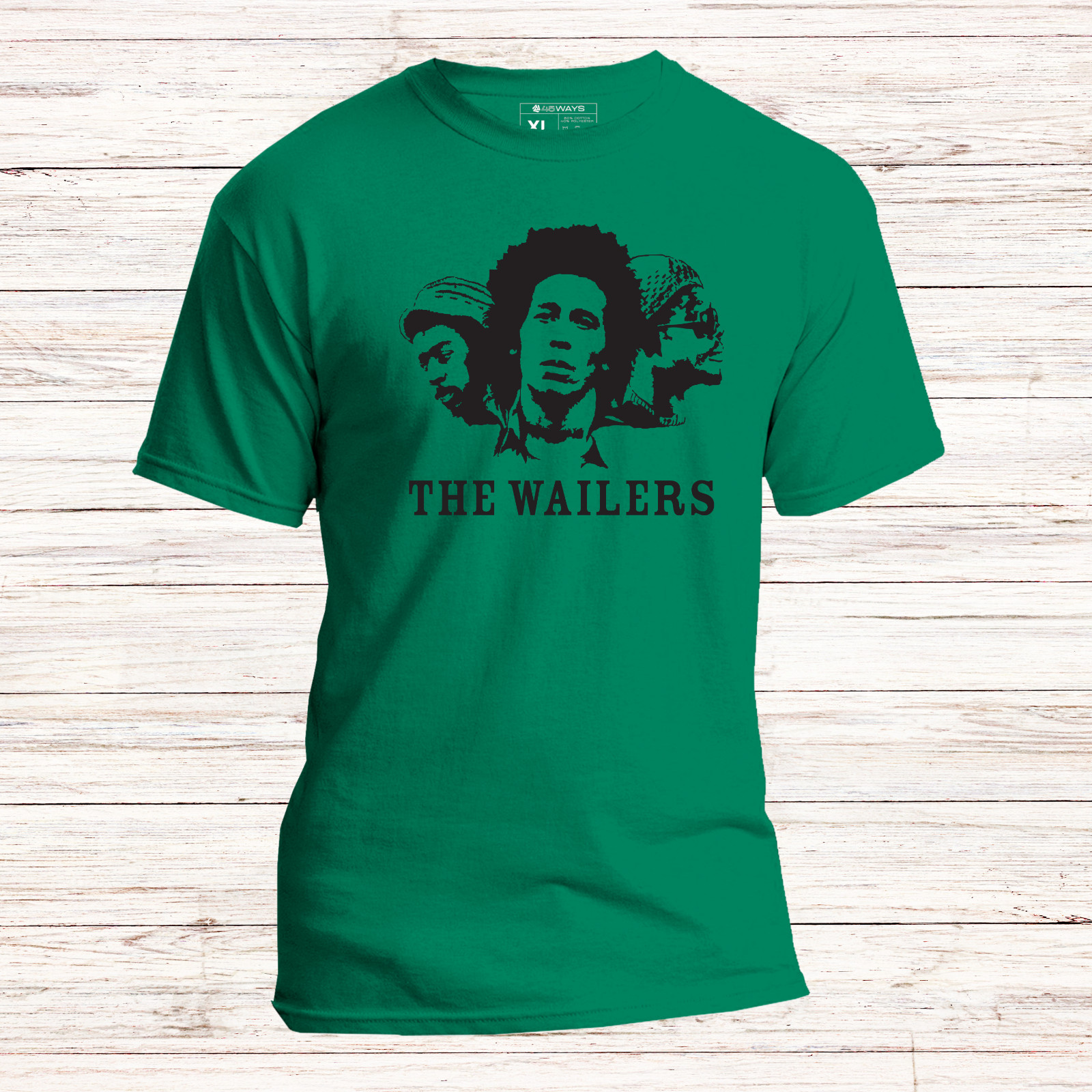 The Wailers Retro Unisex T-Shirt – Modern Fit Rasta Bob Marley Reggae tee S-2XL