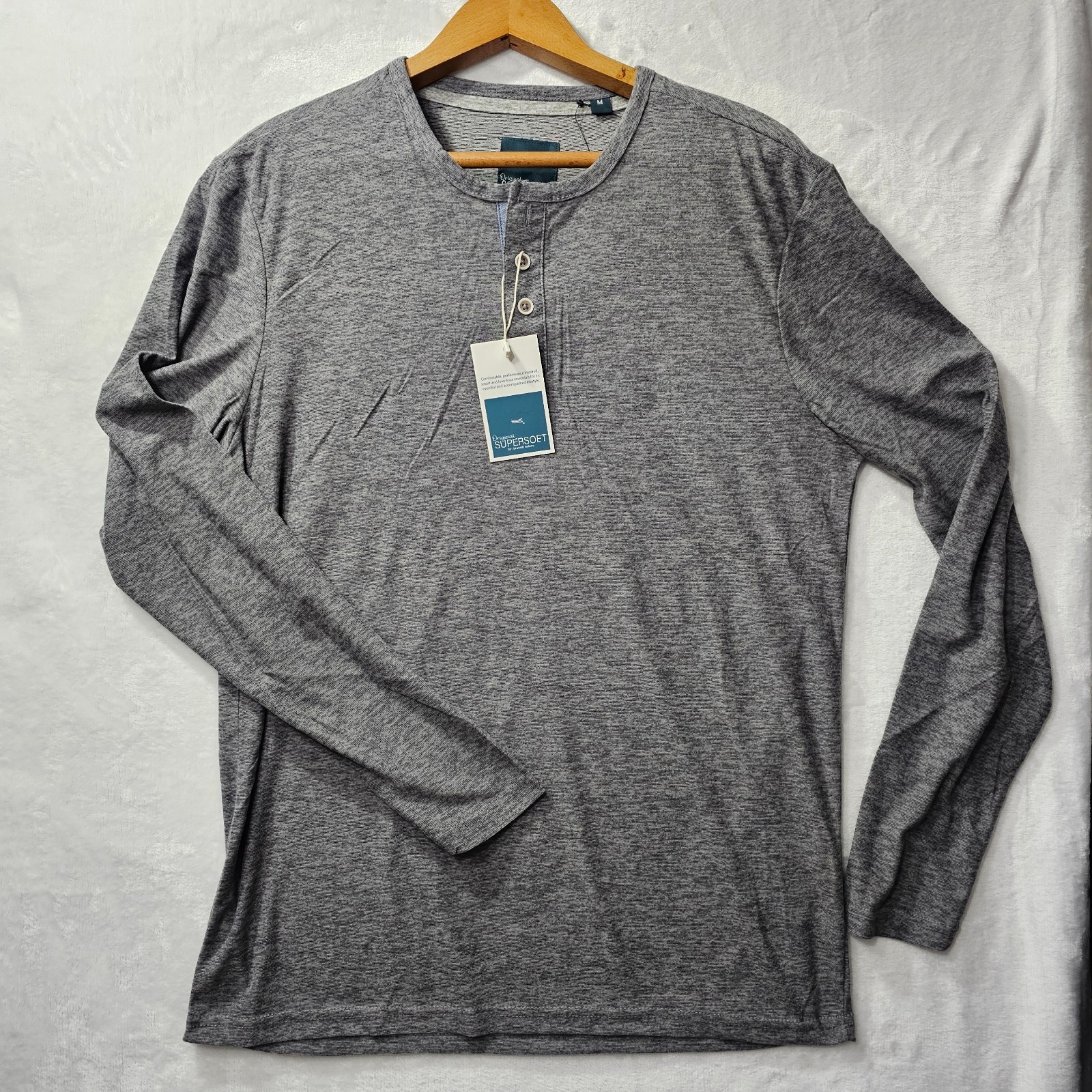 NWT ESSEX CROSSING long sleeve Henley “Super Soft” M