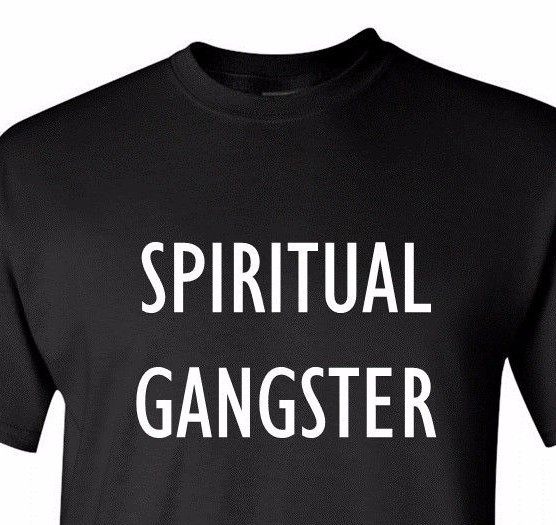 Inspired Spiritual Gangster T-Shirt Black Namaste Workout Tee Gym Yoga Shirt