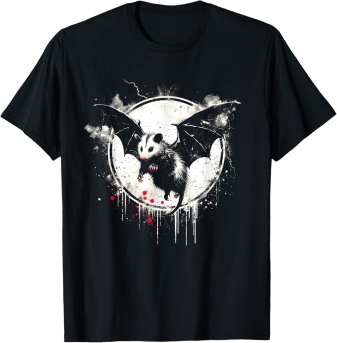 Funny Cute Possum Bat Halloween Lover T-Shirt