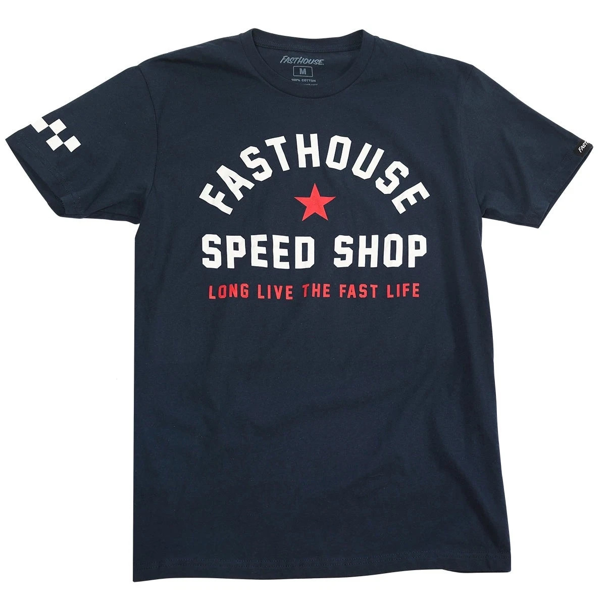 Fasthouse Fast Life Tee Navy Adult Logo T-shirt Size Large 1583-3010