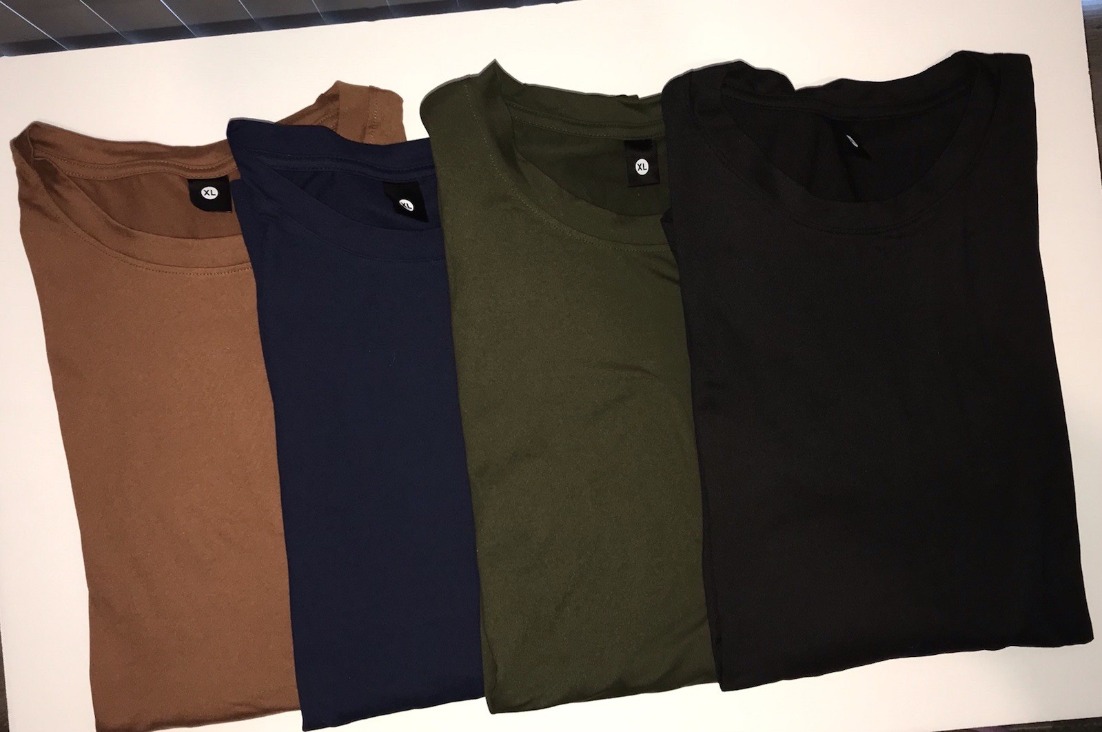 Men’s Long Sleeve T-shirts Oversized XL Army Green, Black, Blue, Brown
