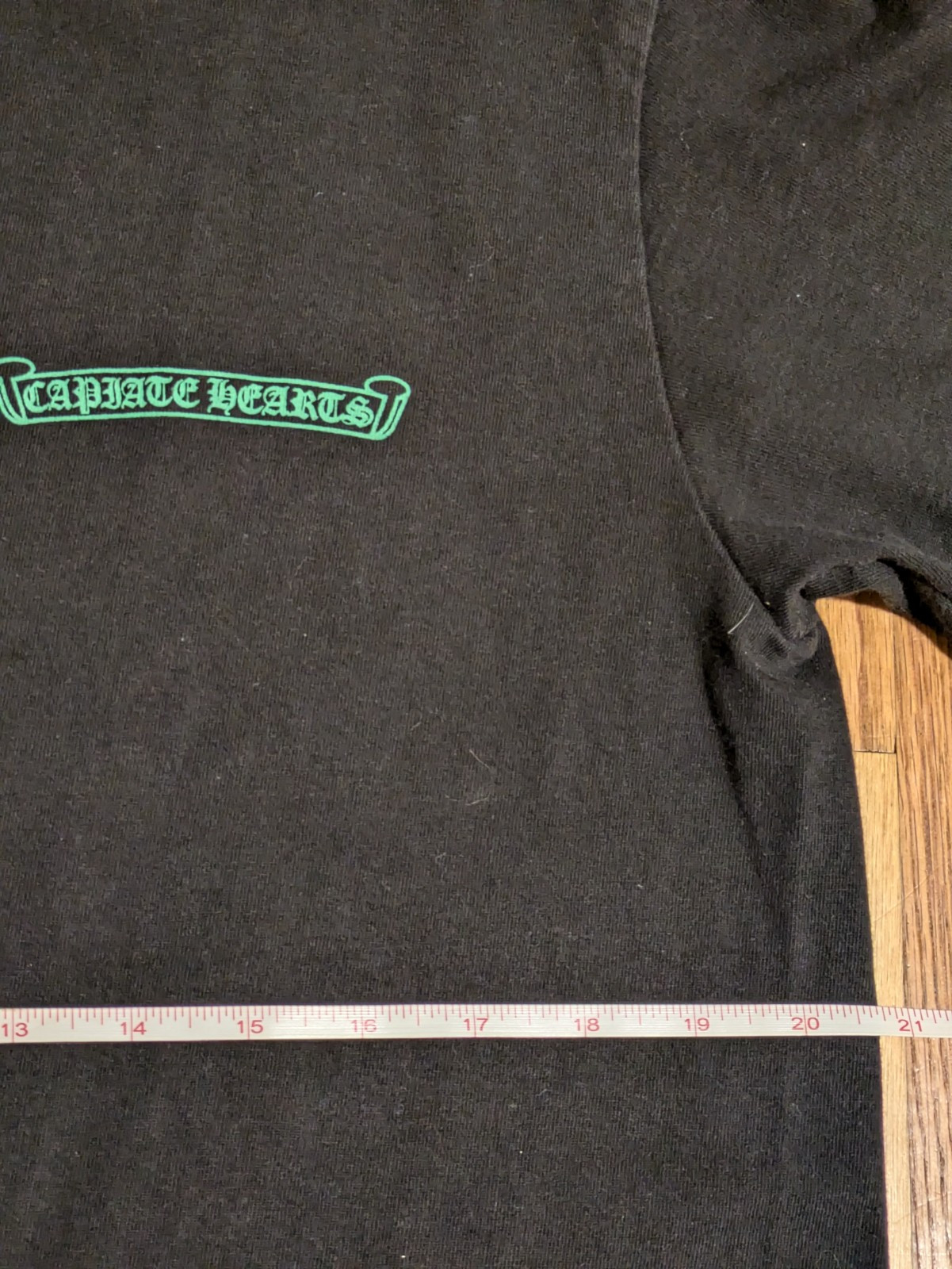 Chrome Heart Green Cemetery Black T Shirt Medium
