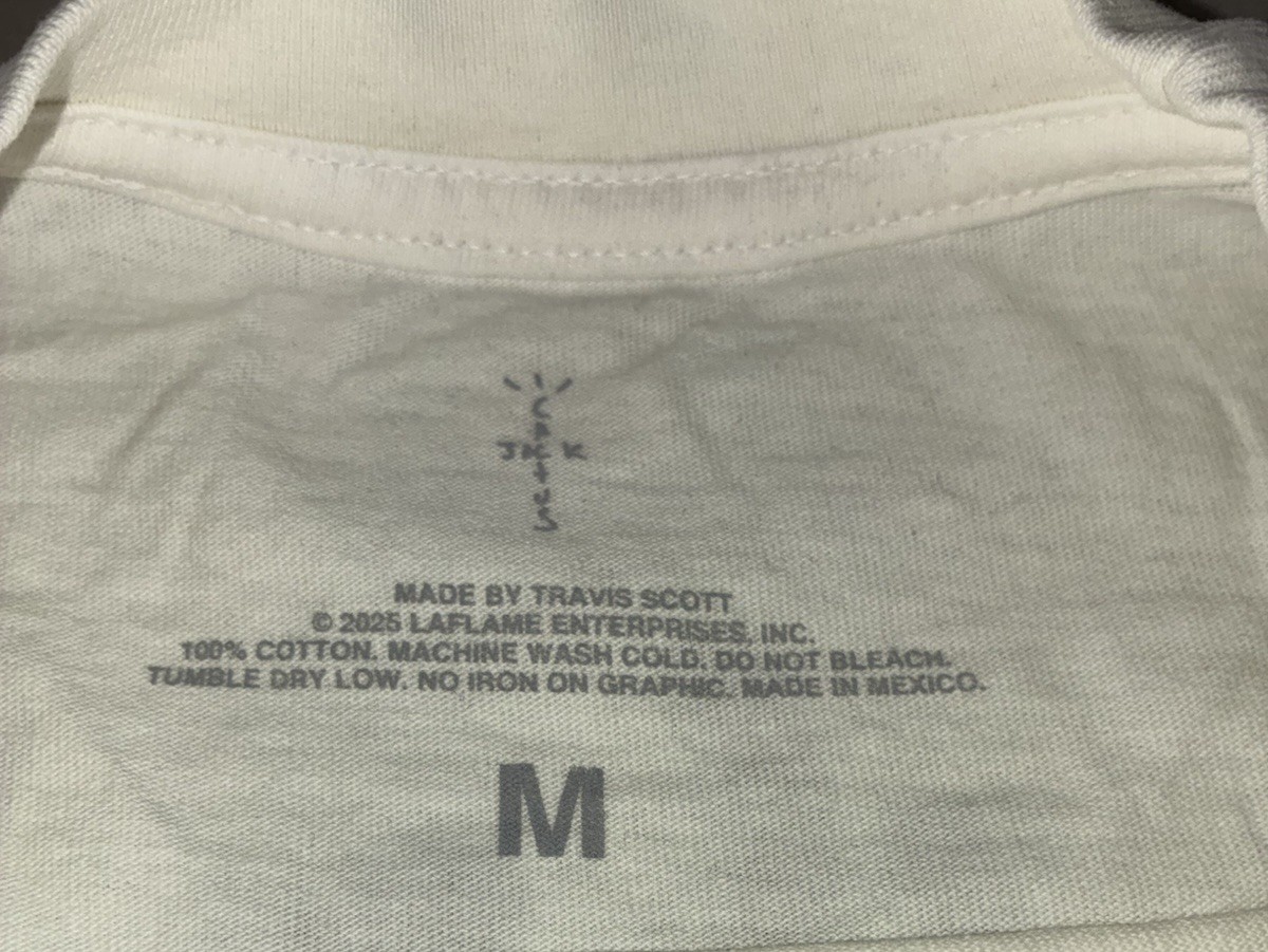 Travis Scott LAFD Tee M Cream Los Angeles Fire CA Wildfire Response NEW *spots