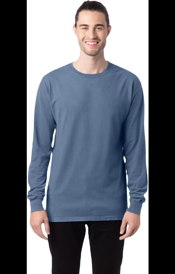 Comfort Wash Unisex 100% Ringspun Cotton Garment-Dyed Long-Sleeve T-Shirt
