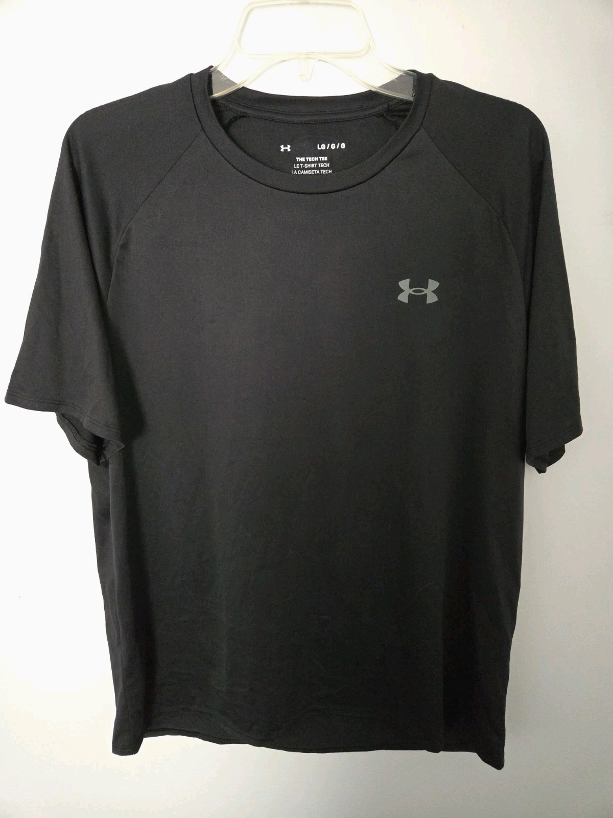 Under Armour 1326413 UA Men’s Large TECH 2.0 Short Sleeve Black Athletic T-Shirt