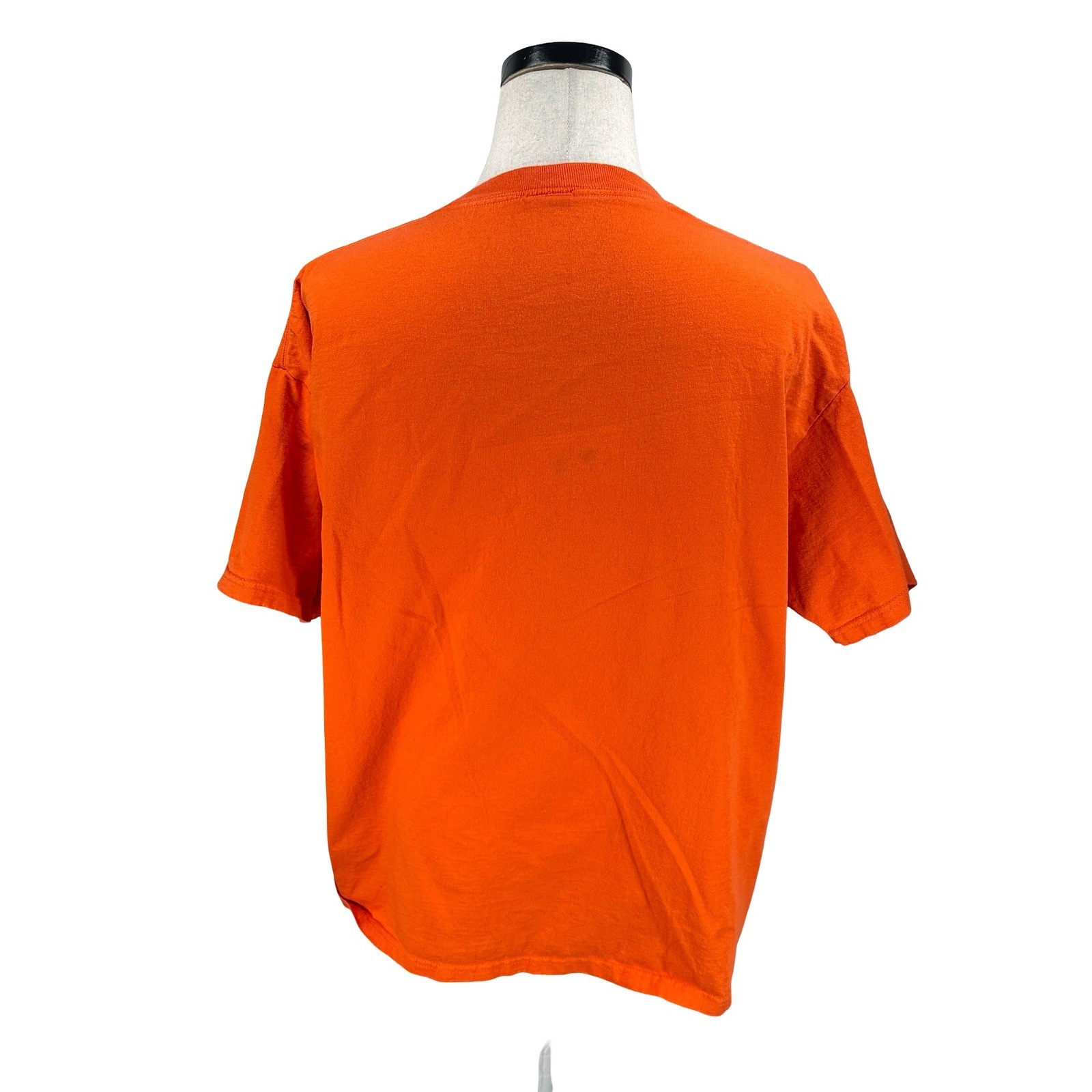 Vintage Basic Editions Halloween Ghost Haunted House Orange T-Shirt Mens XL