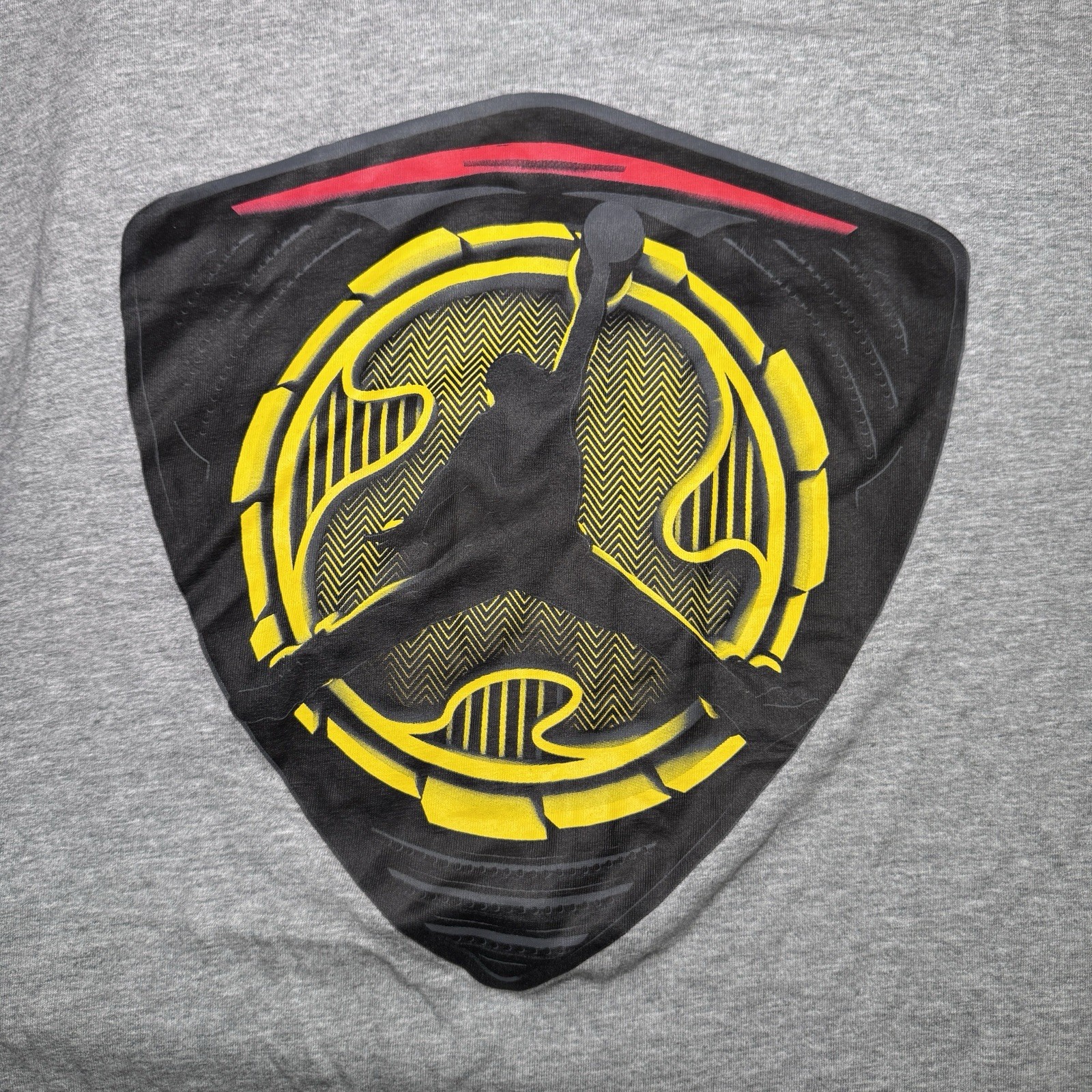 MENS AIR JORDAN 14 SHIELDED TEE GRAY YELLOW BLACK 619946-063 XXXL 3XL Cotton