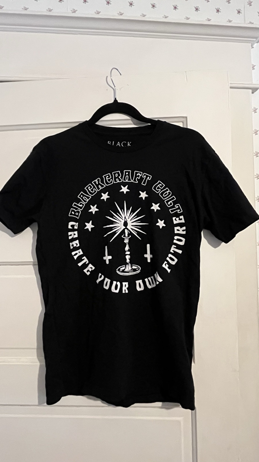 Black Craft Cult Create Your Own Future Candle T Shirt Small